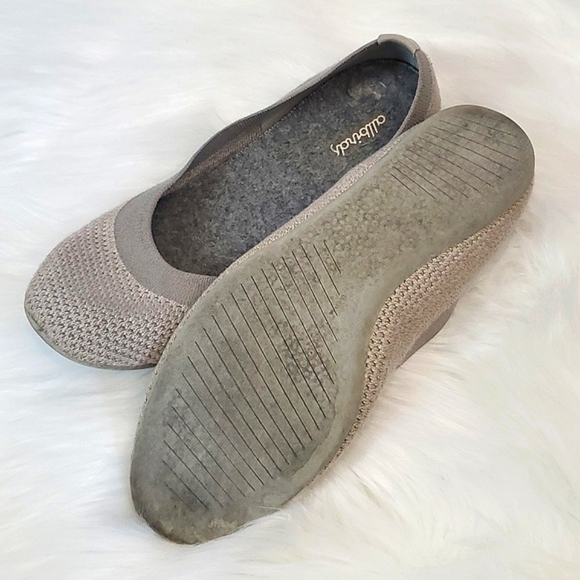 Allbirds Tree Breezers Ballet Flats Slate Gray Knit Comfy Slip-on Shoes Size 9 - Picture 11 of 17